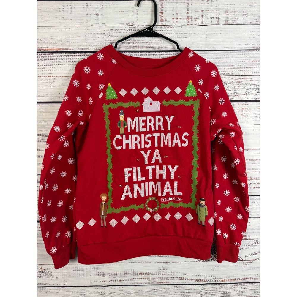Home Alone Merry Christmas Ya Filthy Animal Ugly Christmas Sweater S